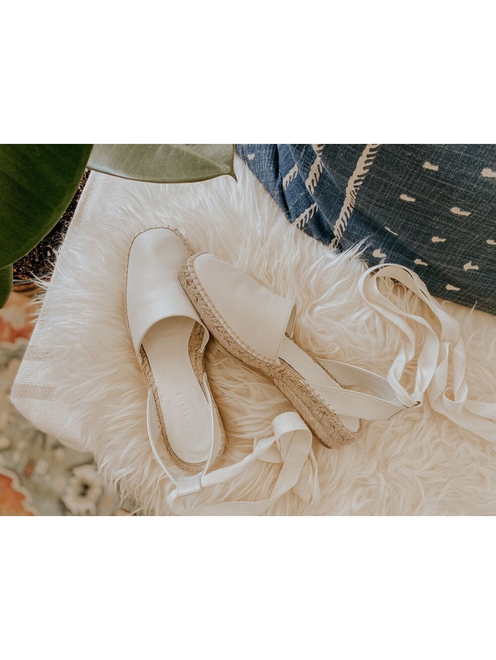 Everlane D'Orsay Espadrilles - White Leather